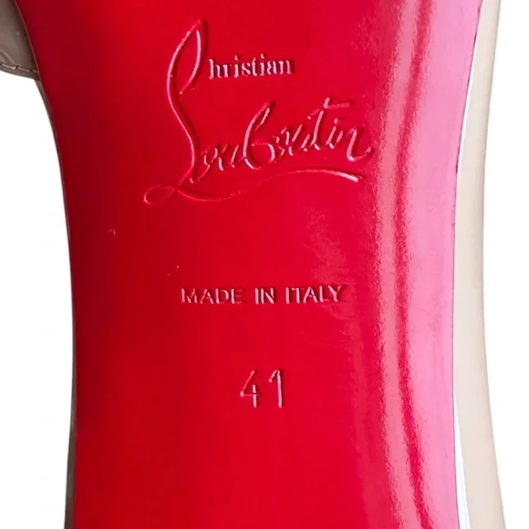 Christian Louboutin Iriza 85mm nude heels RETAIL 895 - Picture 10 of 10